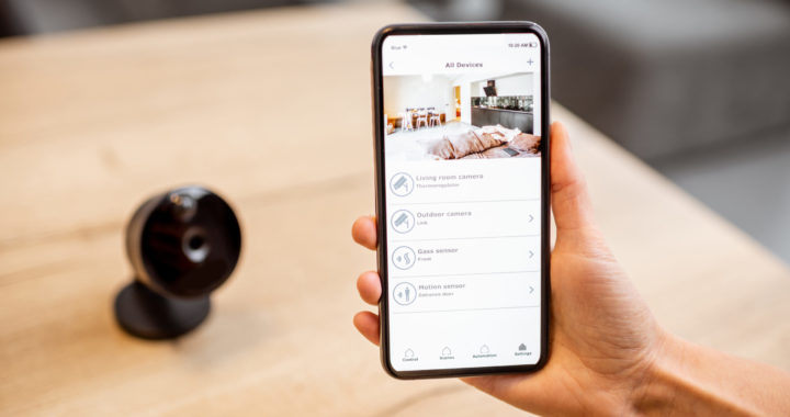 Home IP video surveillance concept